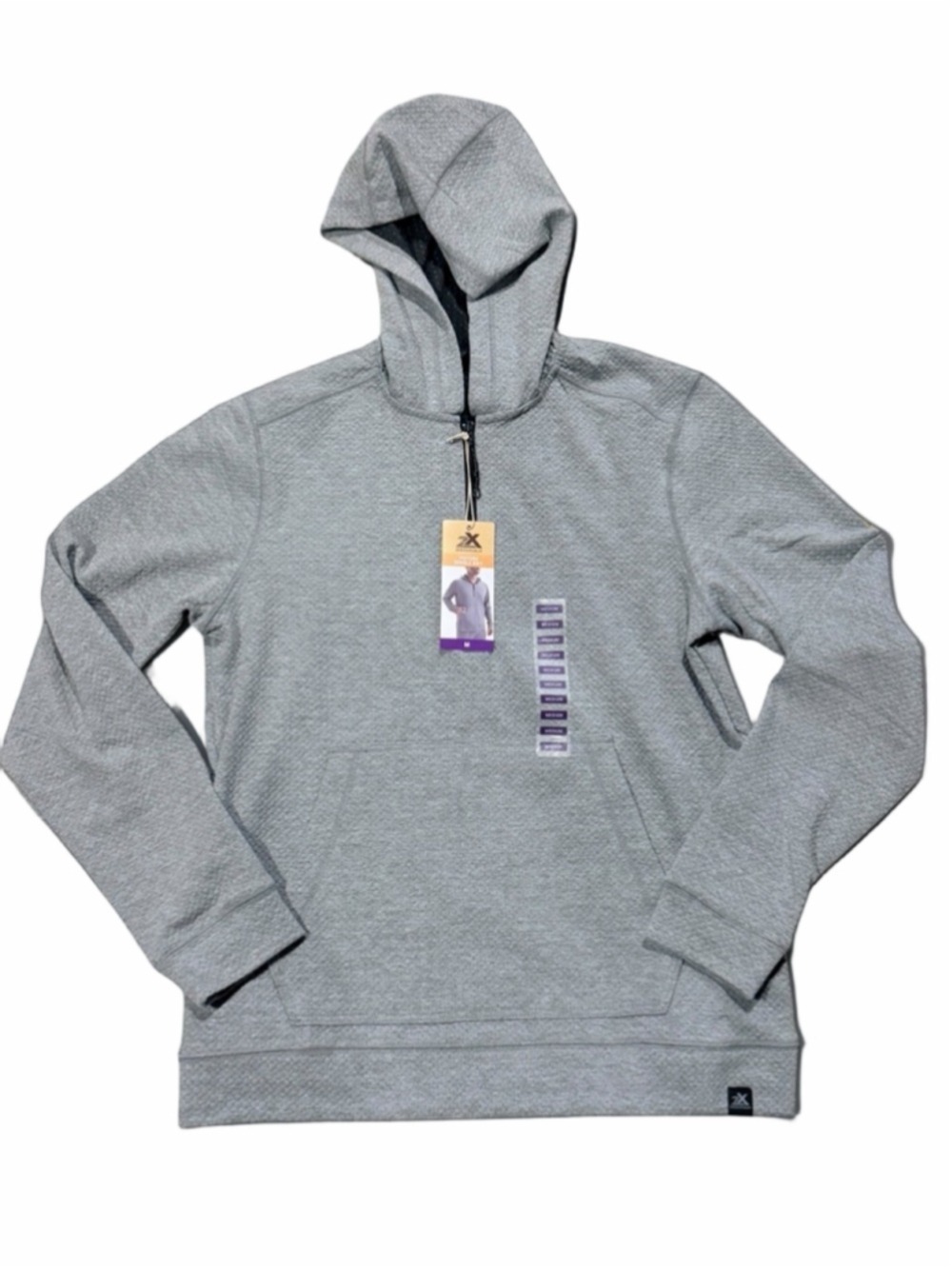 ZeroXposur Gray Knit Quarter Zip Pullover Medium